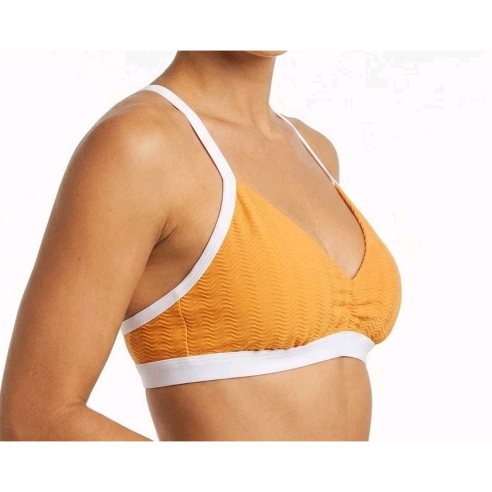 Body Glove Drew Women's  Yellow White Bikini Top Size DD Drew Swimwear